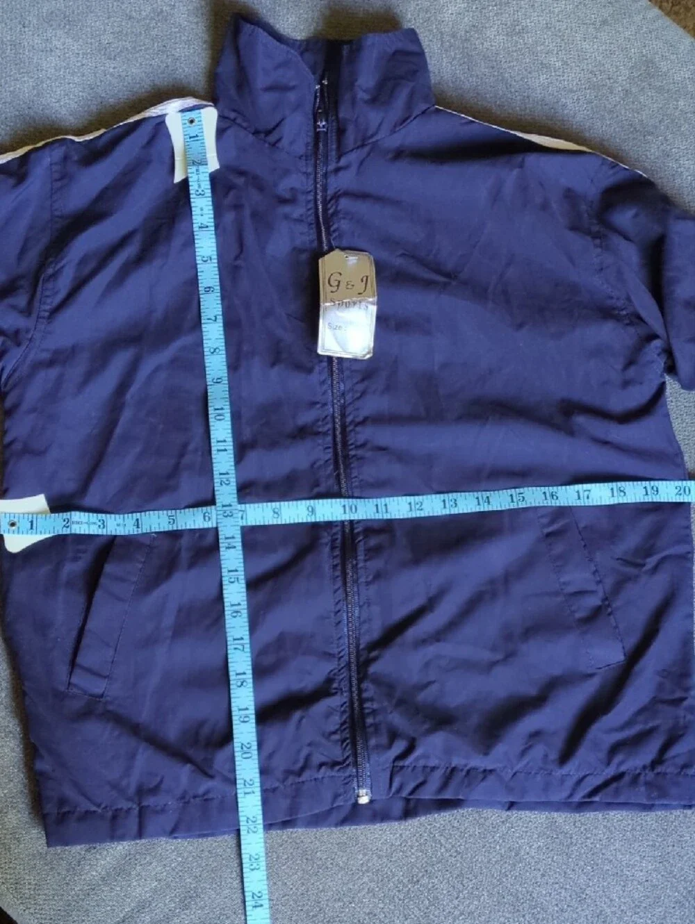 G&J Sports Navy Zip-Up Jacket - Picture 7 of 8